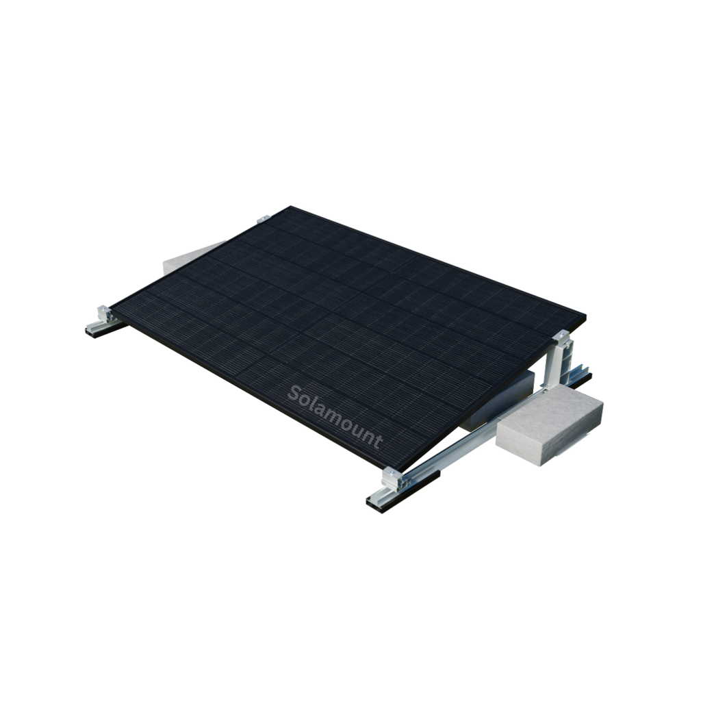 Halterung Flachdach für 1 Solarmodul | Solamount | Slenergy