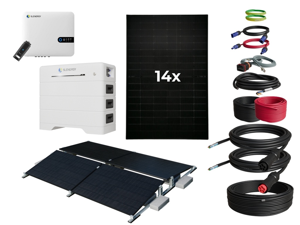 Komplett System | Wechselrichter SL5-15KRH-W | SL7.36-15.36BH | Slenergy
