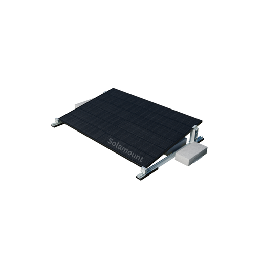 Halterung Flachdach für 1 Solarmodul | Solamount | Slenergy